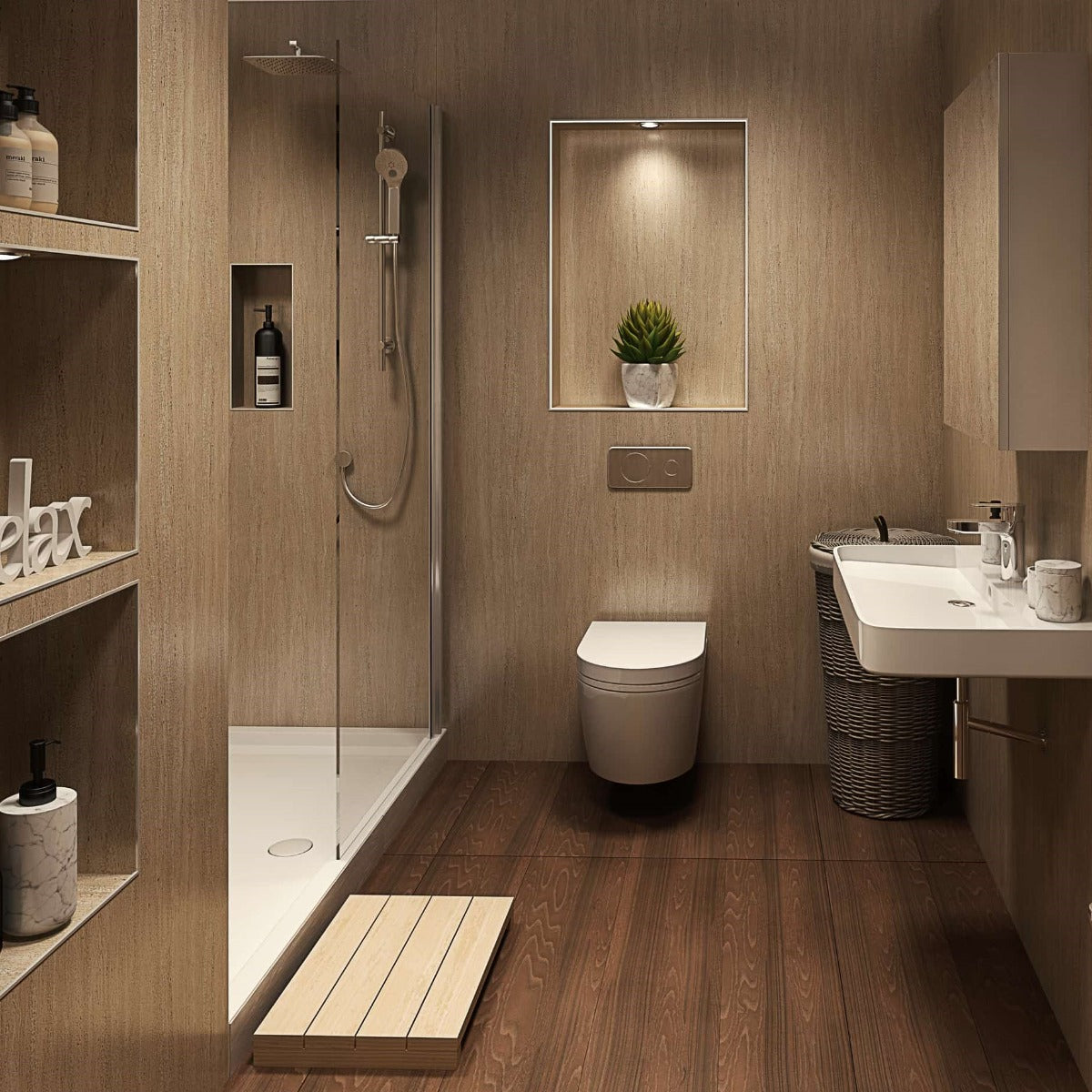 Hydraset Travertino Square Edge 2400 x 1200