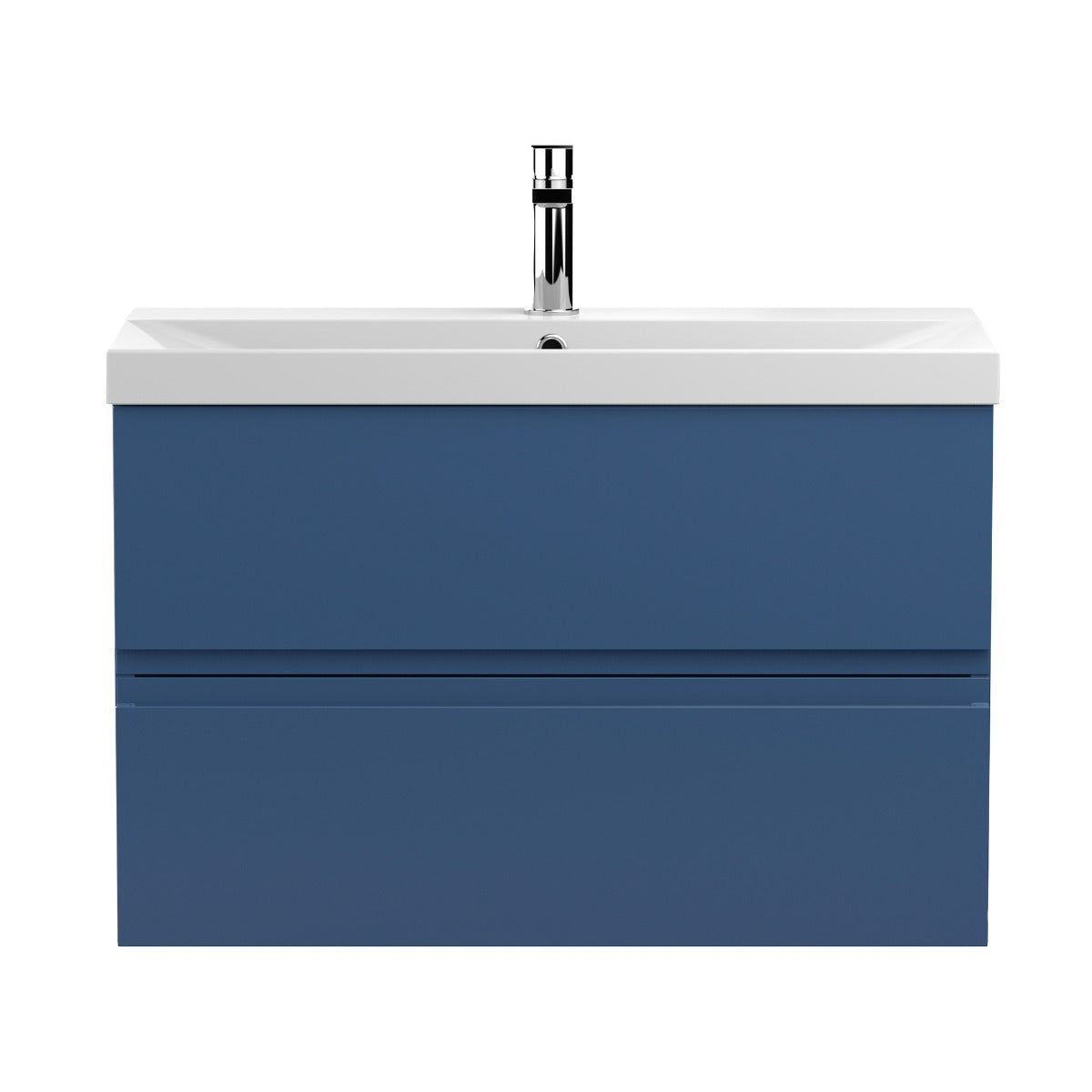 Fairford Finesse 800mm Satin Blue Wall Hung Vanity Unit