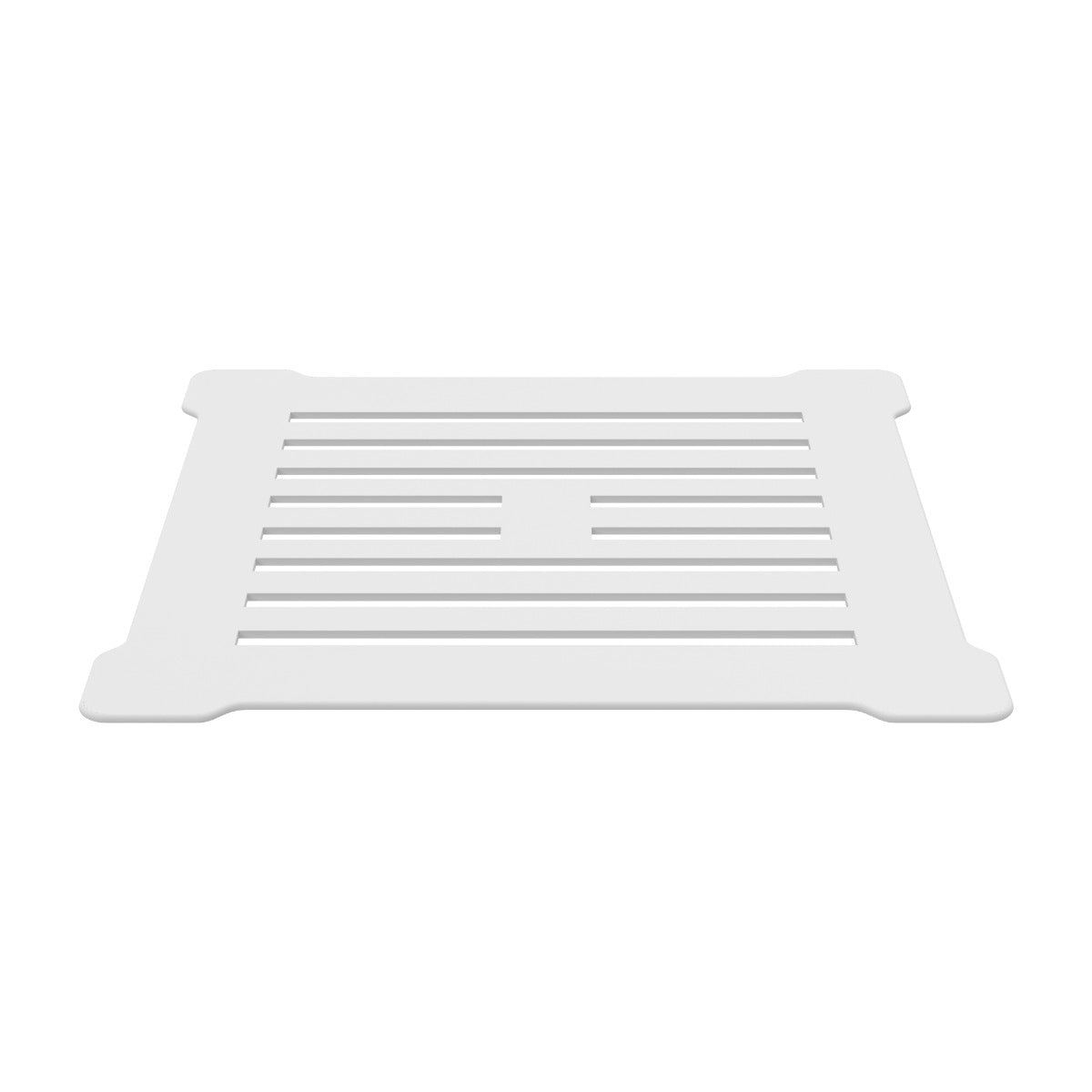 Square Shower Waste with White Top for Slate Trays