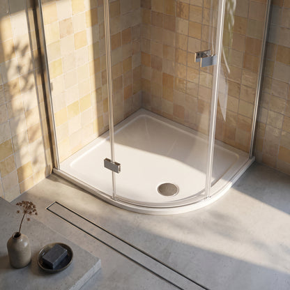 Fairford 1200 x 800mm Antislip RH Offset Quadrant Shower Tray