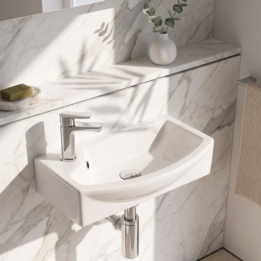 Fairford 450mm Left Hand Wall Hung Basin
