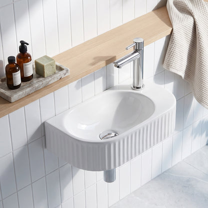 400mm Fluted Wall Hung Basin