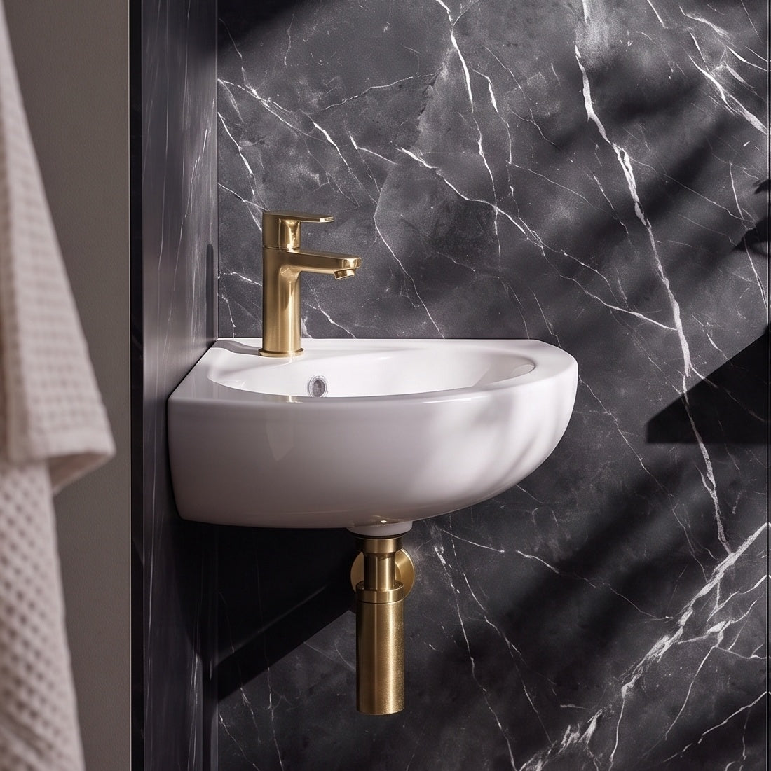 Fairford Wall Hung Corner Basin