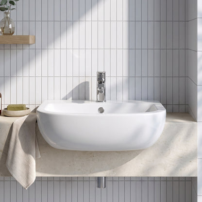 Fairford Fawn 500mm 1TH Semi Recessed Basin