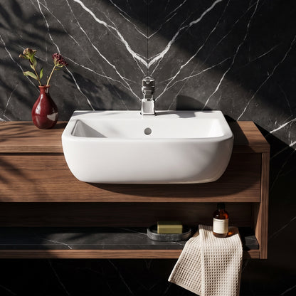 Fairford Aura 420mm, 1TH Semi Recessed Basin