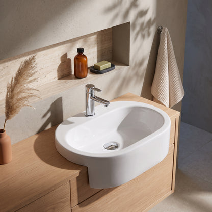 Fairford Arc 570mm Semi Recessed Basin