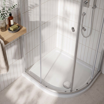 Fairford 900 x 760mm Antislip RH Offset Quadrant Shower Tray