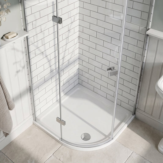 Fairford 900 x 800mm Offset Quadrant, LH Shower Tray