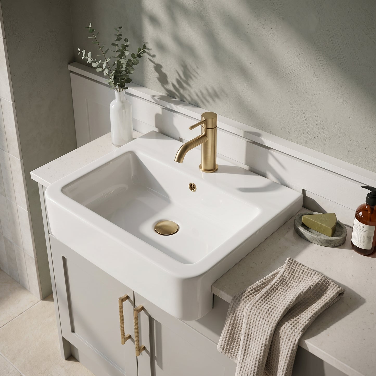 Fairford Solar 570mm Semi Recessed Basin
