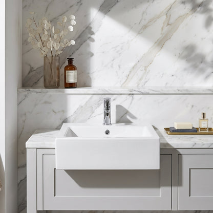 Halo 530mm 1Th Semi Recessed Basin