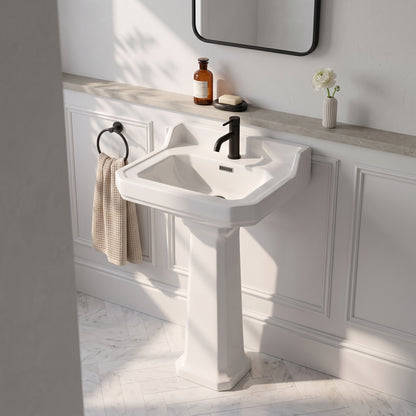 Fairford Hexam 500mm 1TH Basin and Full Pedestal
