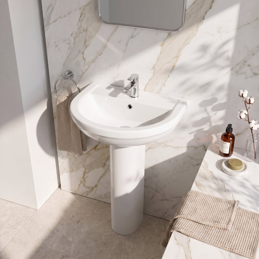 Fairford Carris Basin with Full Pedestal
