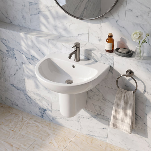 Fairford Tiene Basin with Semi Pedestal