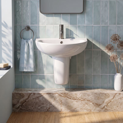 Fairford Tiene Basin with Semi Pedestal