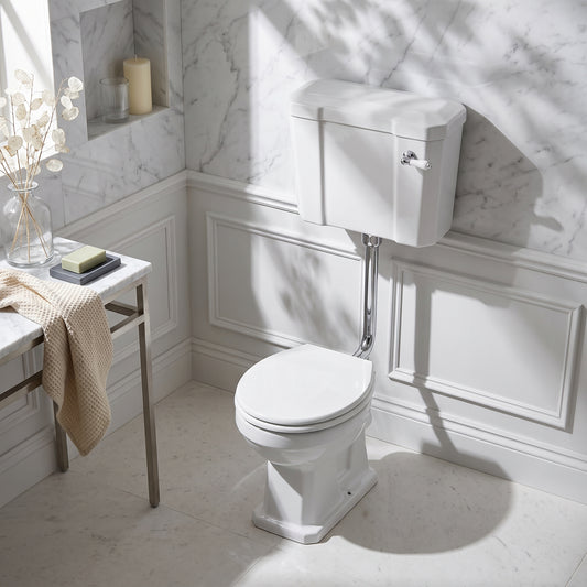 Fairford Hexam Low Level Raised Cistern Toilet, no Seat