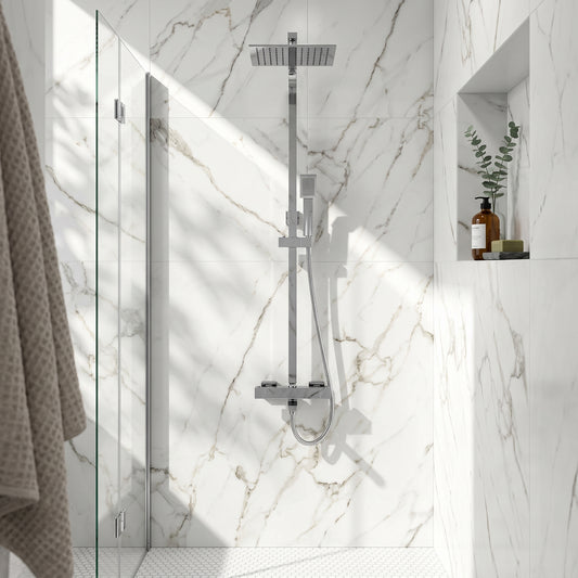 Fairford Block Exposed Shower Kit with Bath Filler