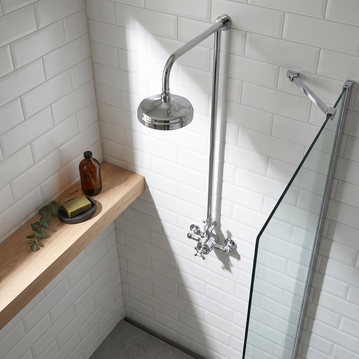 Fairford Caris Chrome Exposed Shower Kit
