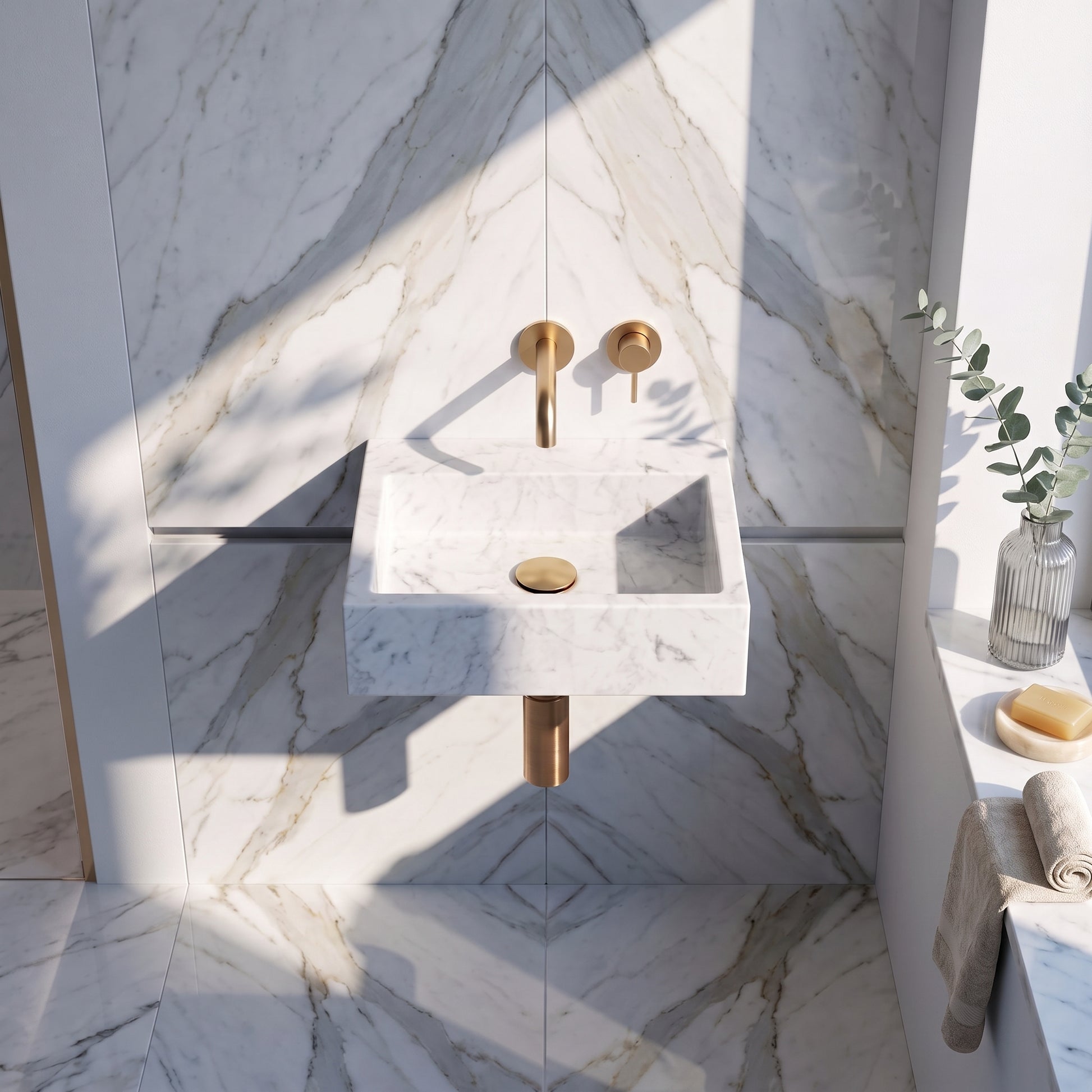 300 x 250mm 0 Tap Hole Wall Hung Basin