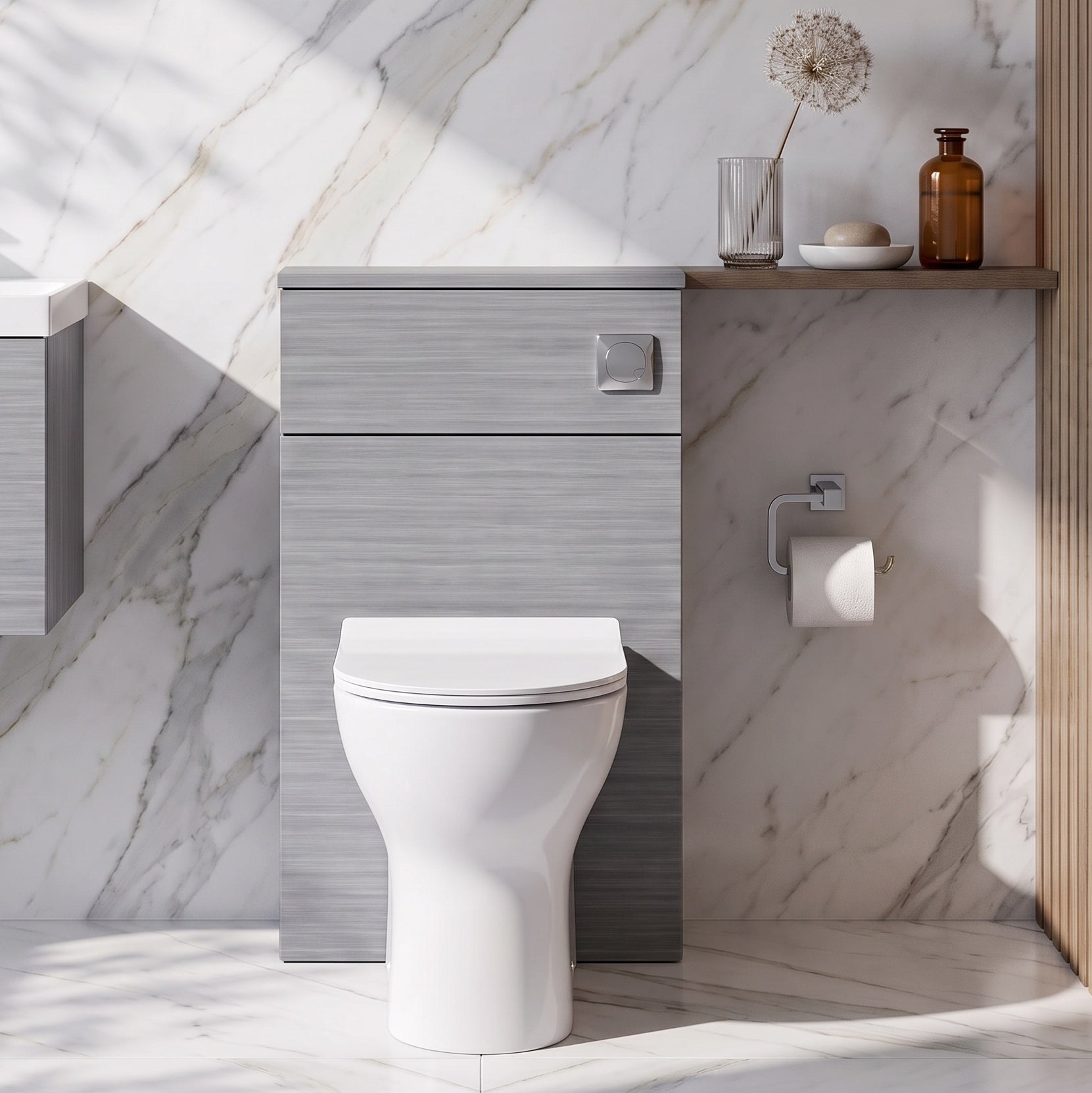 Fairford Aspri 2 500mm Anthracite WC Unit