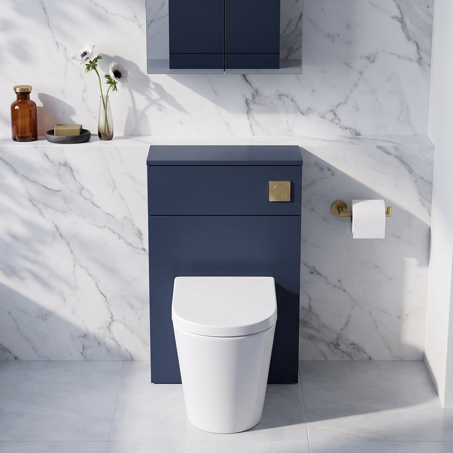 Fairford Aspri 500mm Midnight Blue WC Unit