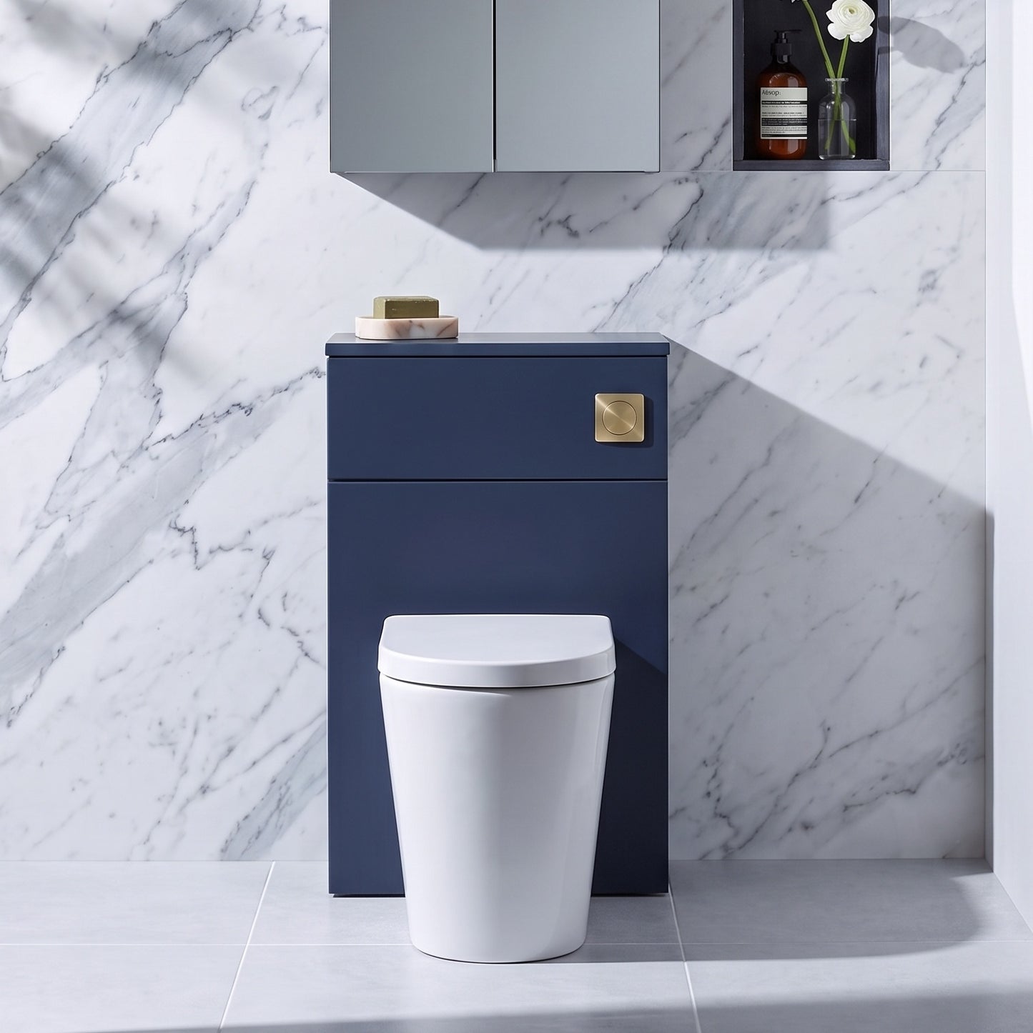 Fairford Aspri 500mm Midnight Blue WC Unit