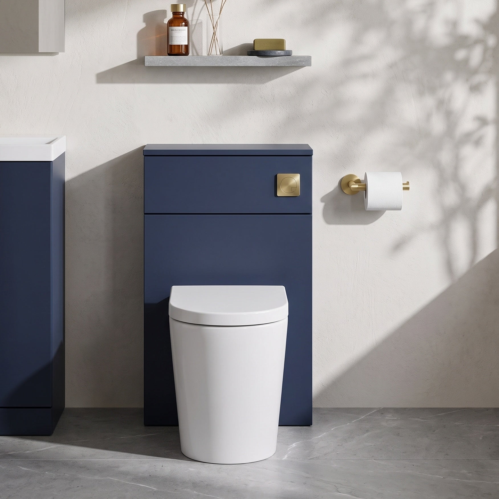 Fairford Aspri 500mm Midnight Blue WC Unit