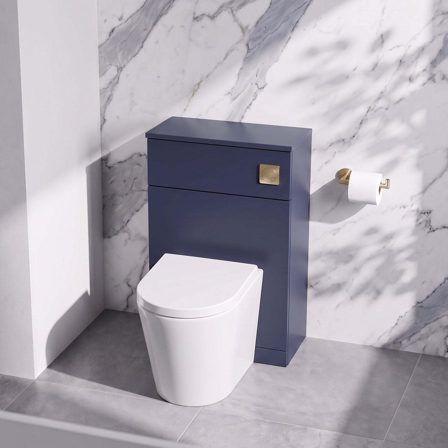 Fairford Aspri 500mm Midnight Blue WC Unit
