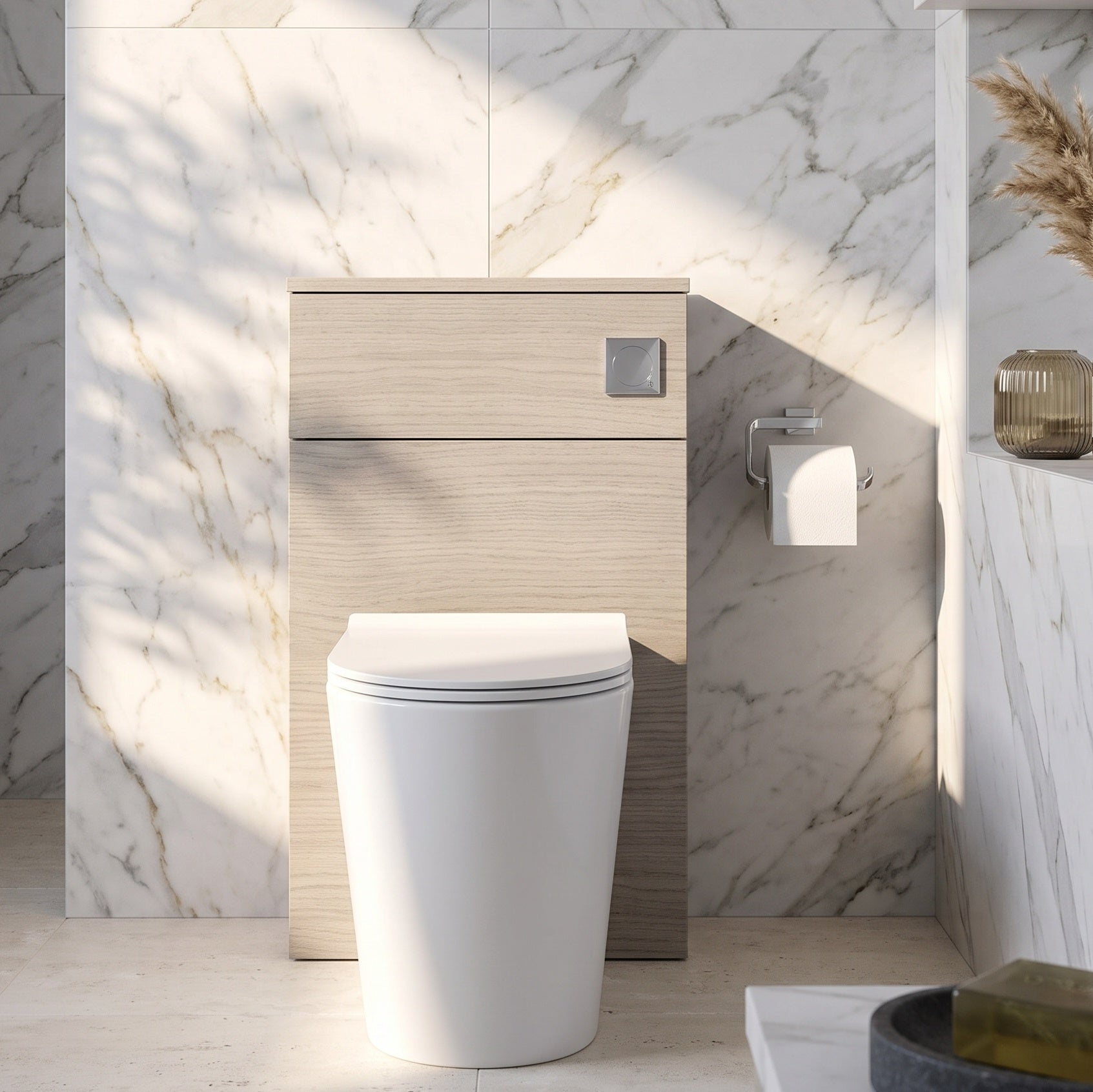 Fairford Aspri 2 500mm Solace Oak WC Unit