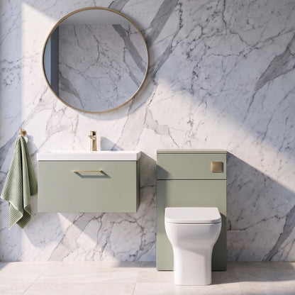 Fairford Aspri 2 500mm Satin Green WC Unit