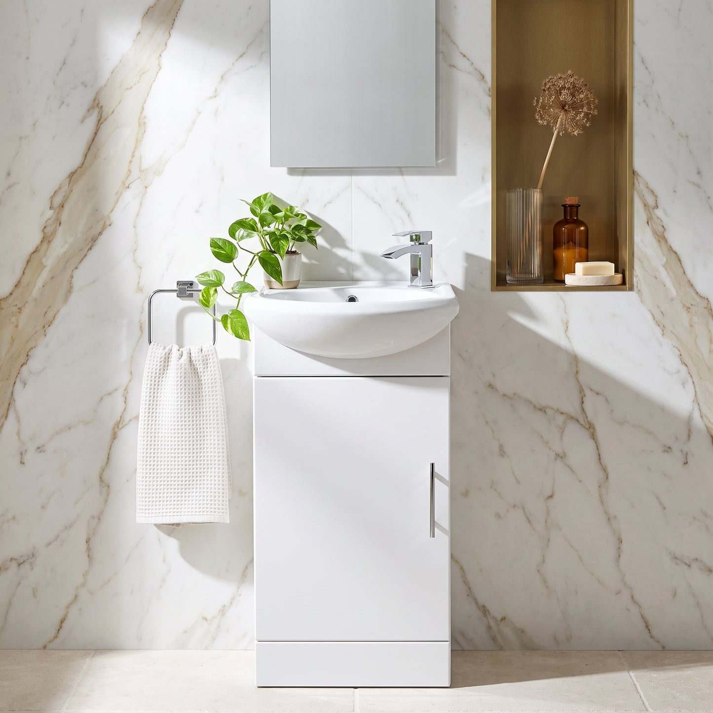 Fairford Opto 420mm Cabinet and Basin - 290mm Deep