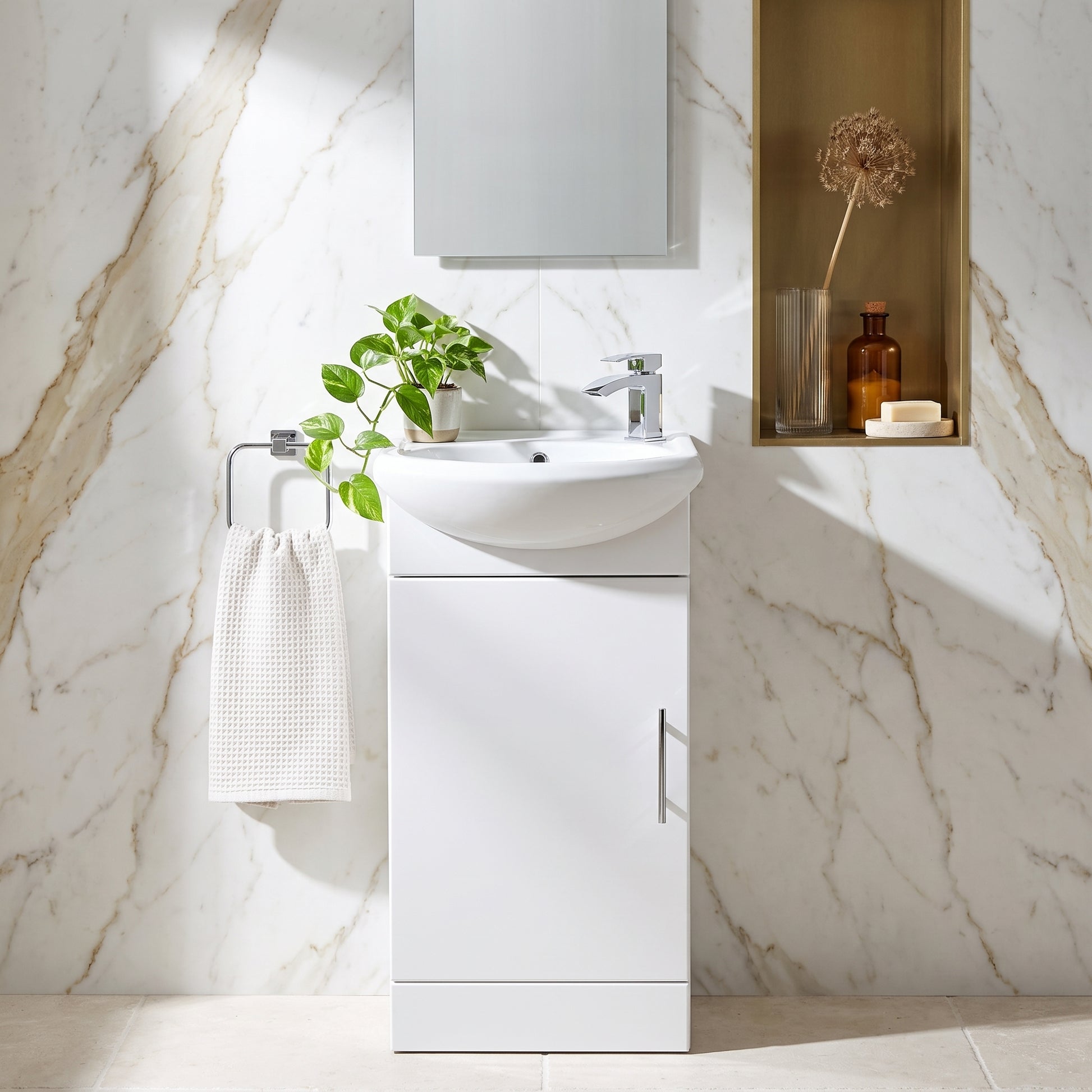 Fairford Opto 420mm Cabinet and Basin - 290mm Deep