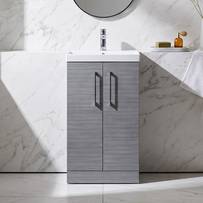 Fairford Aspri 2 500mm Anthracite Floor Standing Vanity Unit