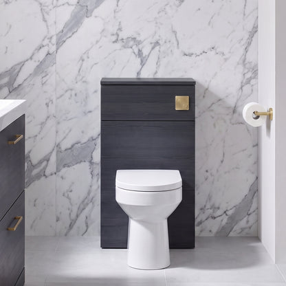 Fairford Aspri 2 500mm Charcoal Black WC Unit