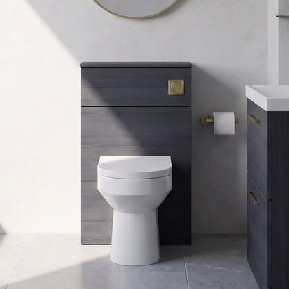 Fairford Aspri 2 500mm Charcoal Black WC Unit