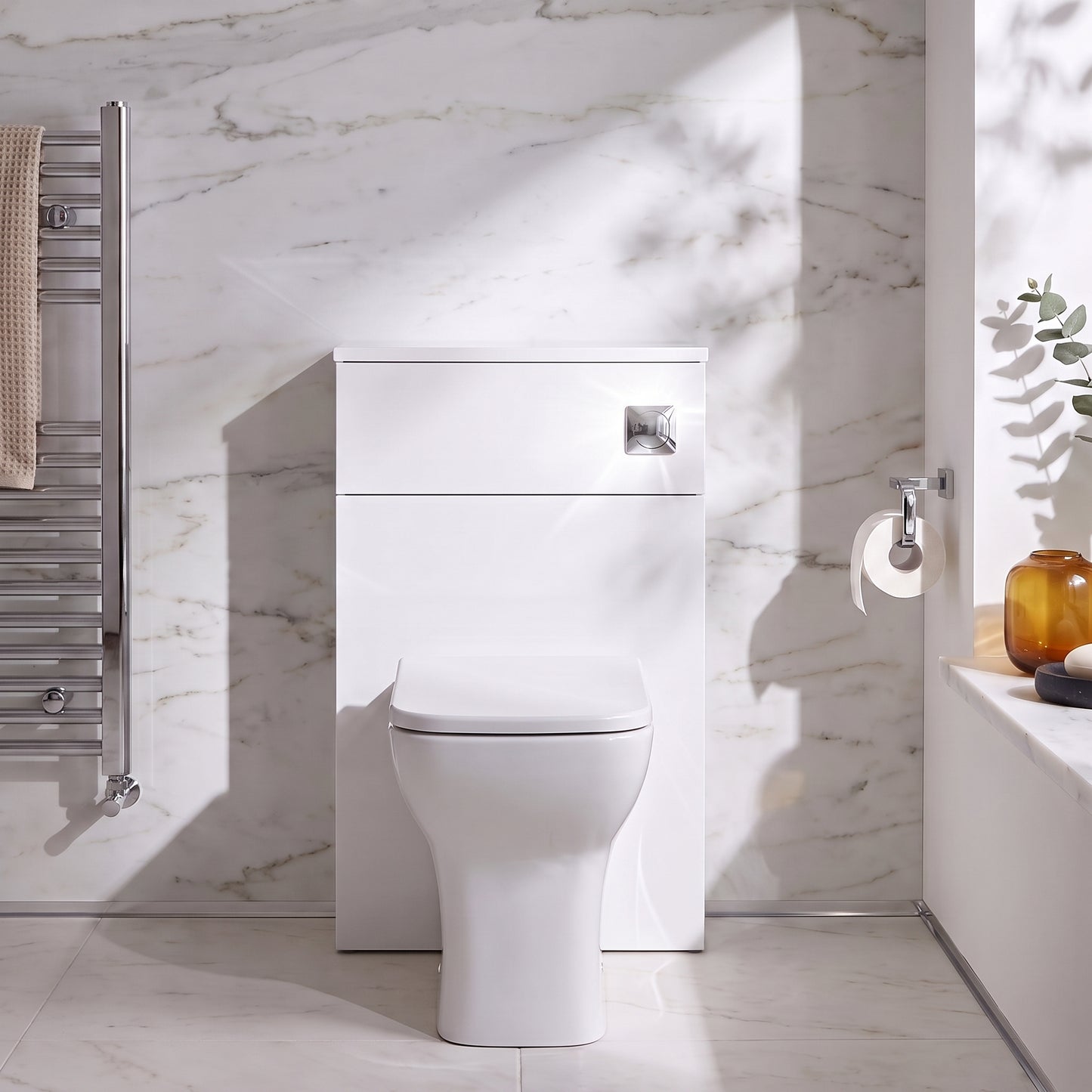 Fairford Aspri 2 500mm Gloss White WC Unit