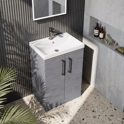 Fairford Aspri 2 600mm Anthracite Floor Standing Vanity Unit