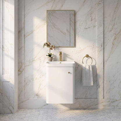 Fairford Crayo 400mm Gloss White Wall Hung Vanity Unit