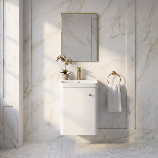 Fairford Crayo 400mm Gloss White Wall Hung Vanity Unit