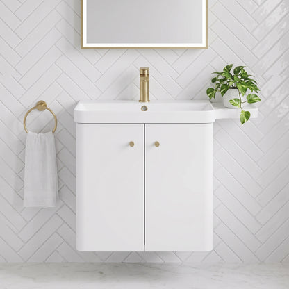 Fairford Crayo 600mm Gloss White Wall Hung Vanity Unit