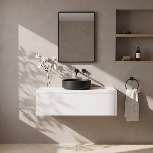 Fairford Linea Gloss White 1200mm Wall Hung Vanity Shelf