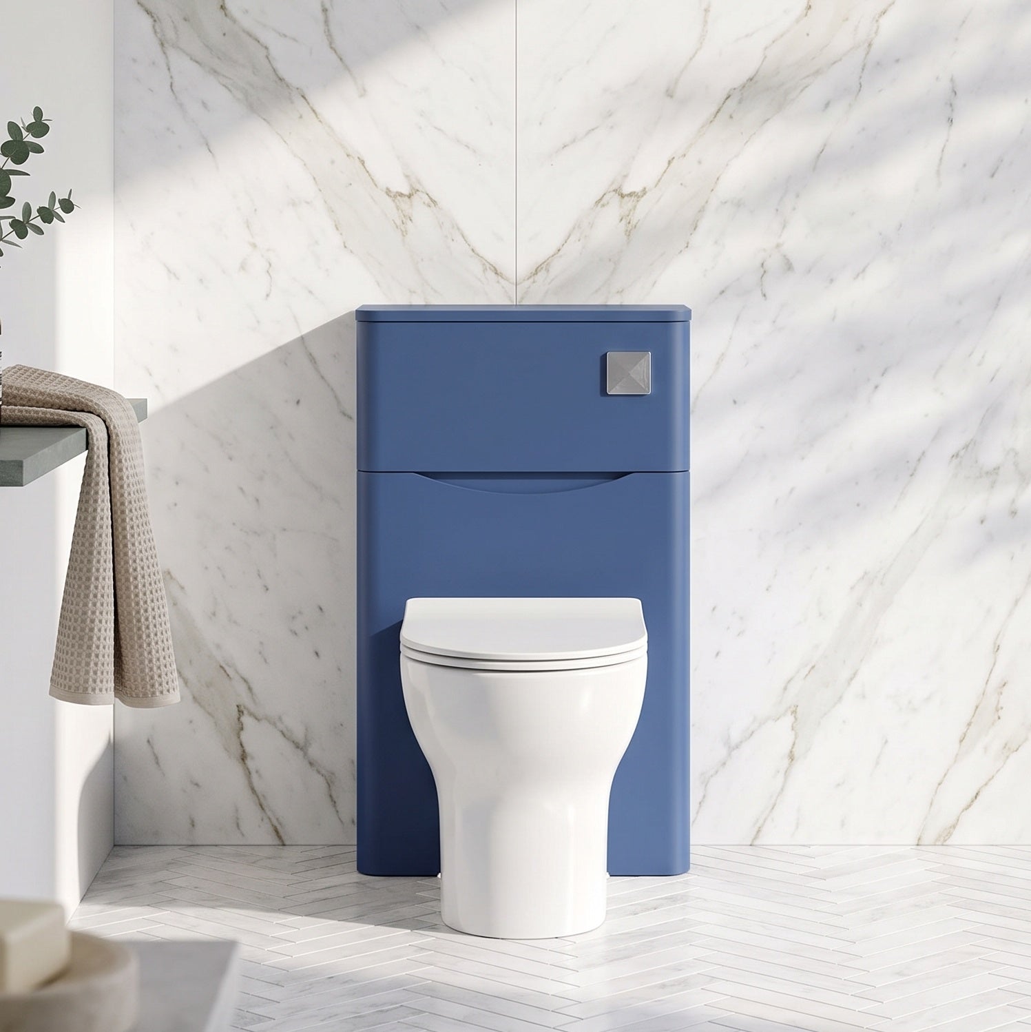 Fairford Eclipse 550mm Satin Blue WC Unit