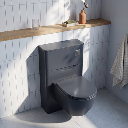 Fairford Eclipse 550mm Satin Anthracite WC Unit