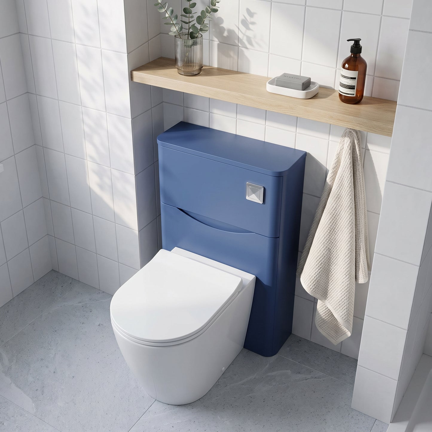 Fairford Eclipse 550mm Satin Blue WC Unit