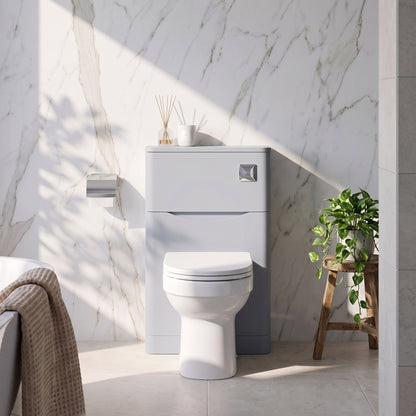 Fairford Eclipse 550mm Satin Grey WC Unit