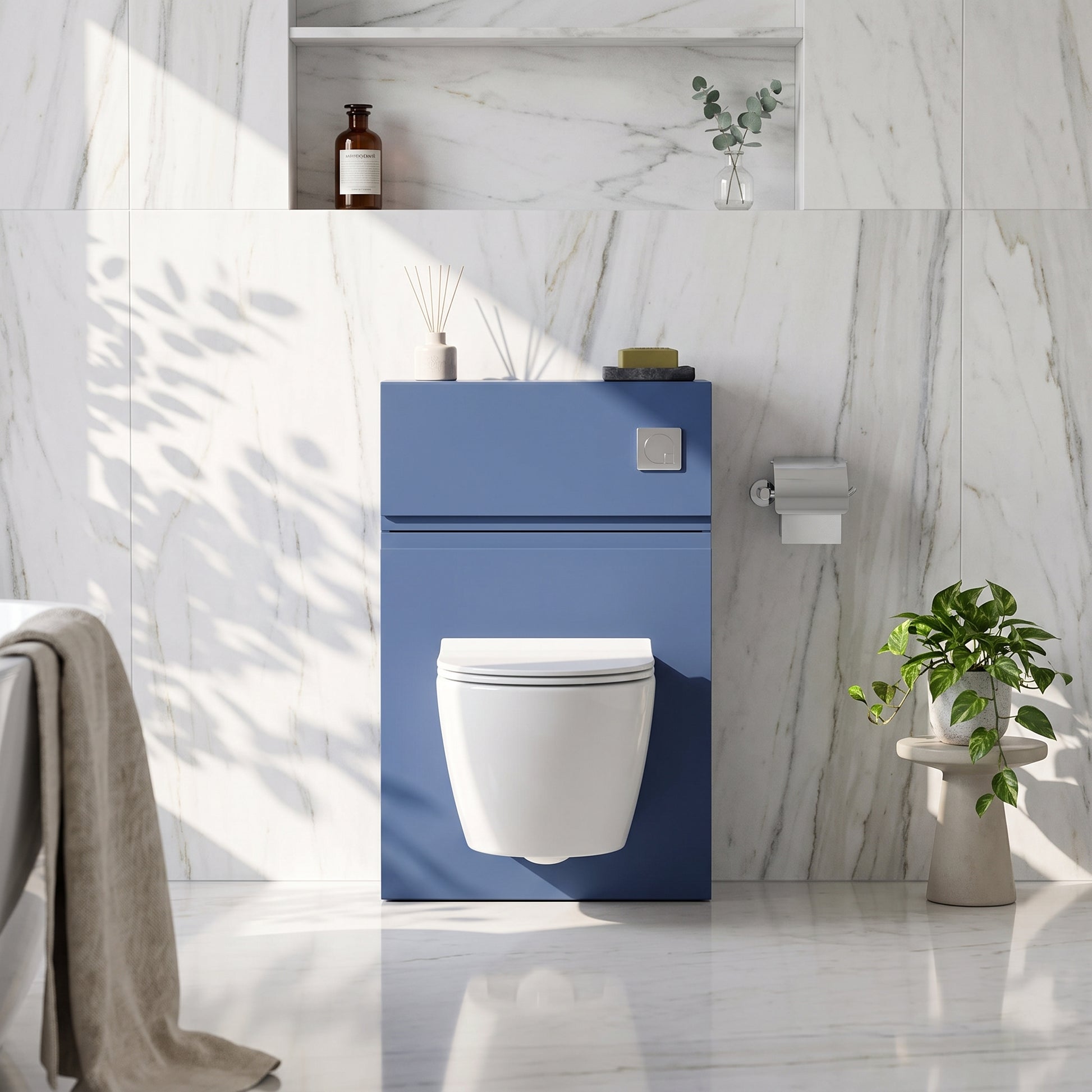Fairford Finesse 500mm Satin Blue WC Unit