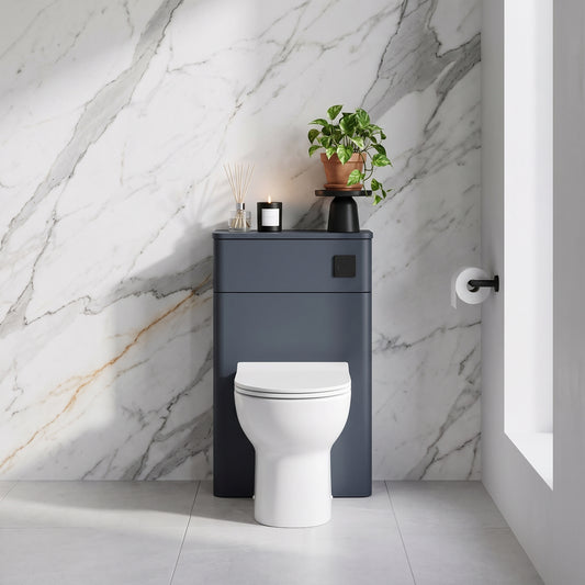 Fairford Crayo Soft Black 500mm WC Unit