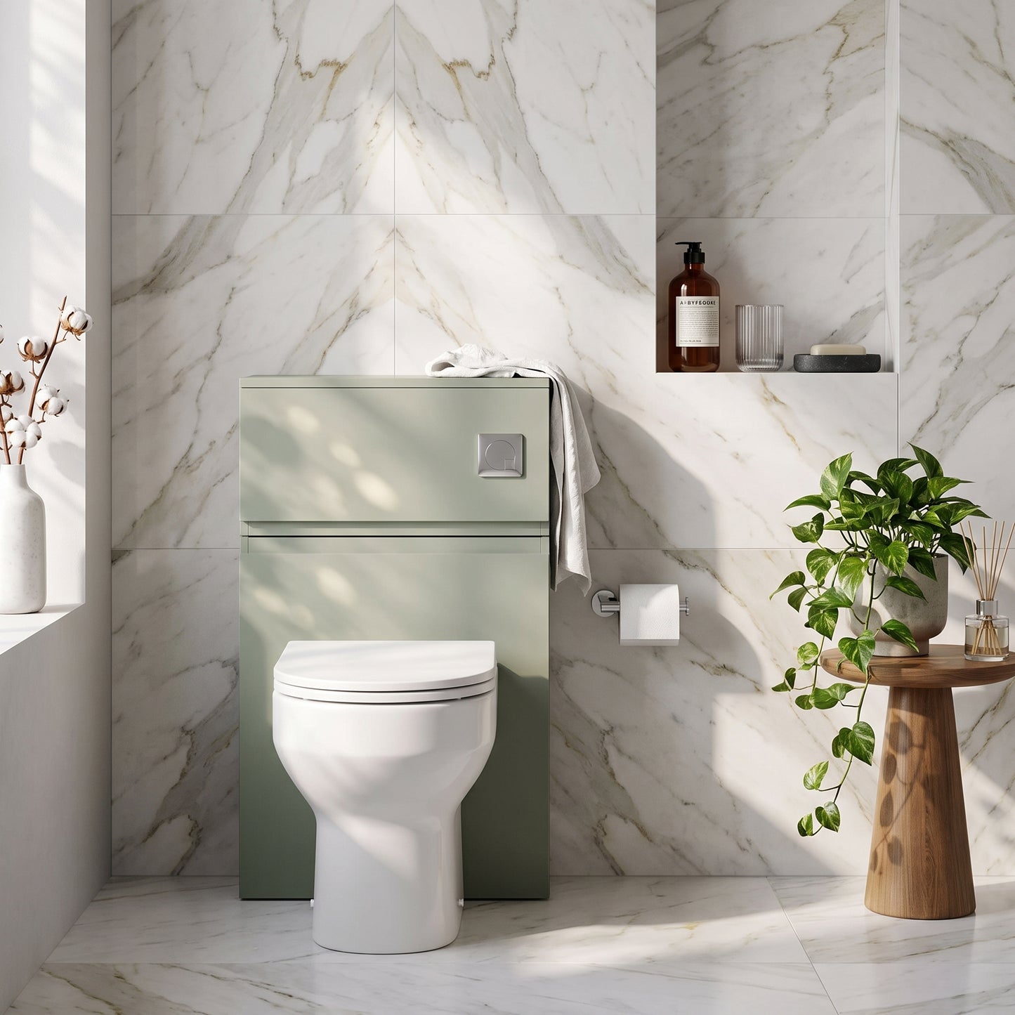 Fairford Finesse 500mm Satin Green WC Unit
