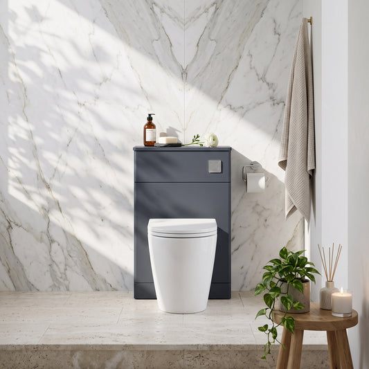 Fairford Laurel 500mm Satin Anthracite WC Unit