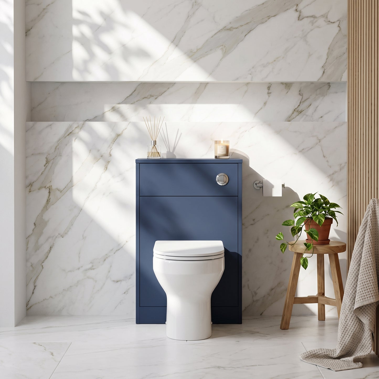 Fairford Anika 500mm Matt Blue WC Unit