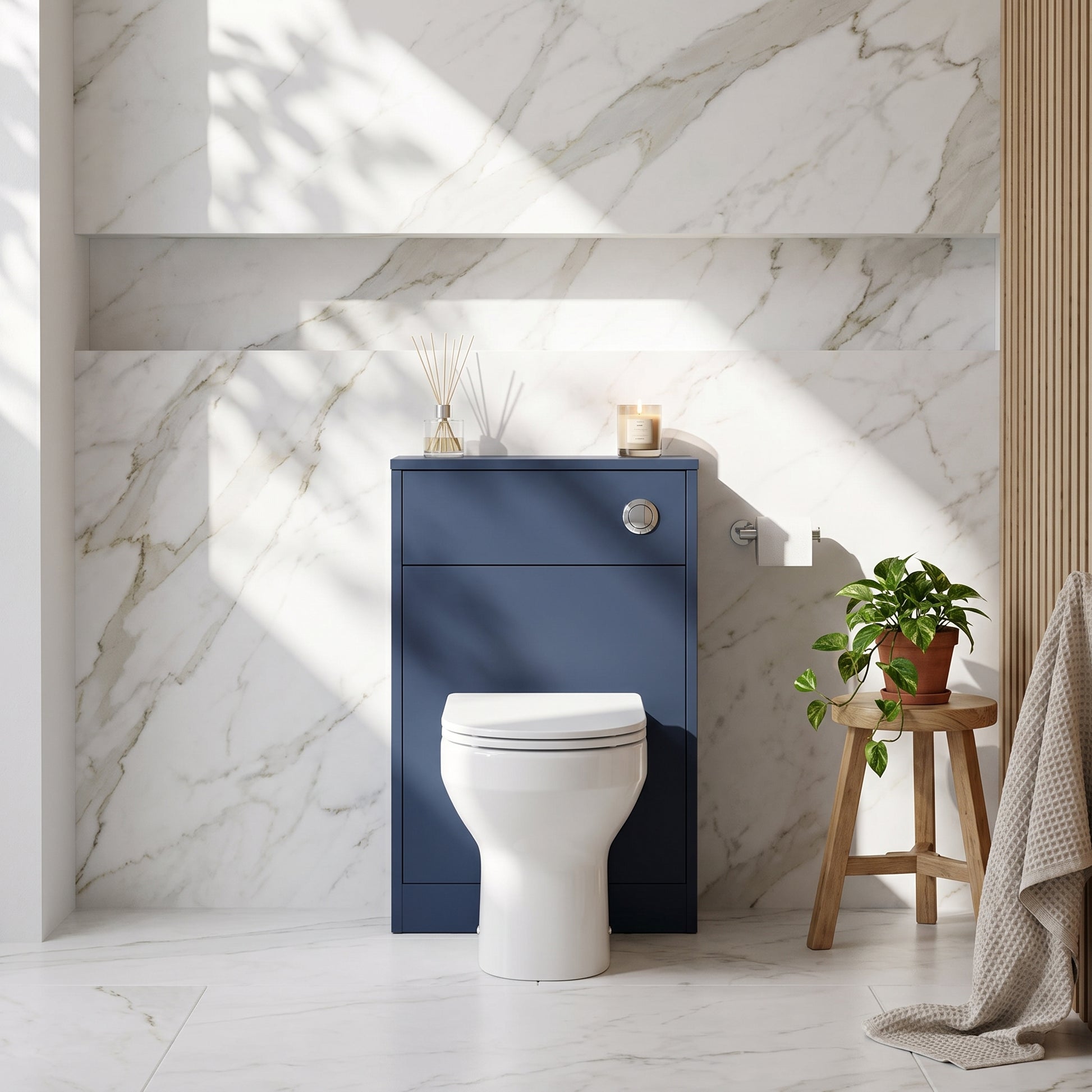 Fairford Anika 500mm Matt Blue WC Unit